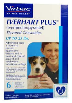 12 MONTH Iverhart Plus For Dogs Up To 25lbs