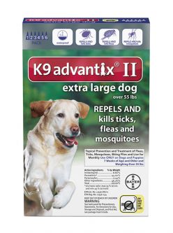 K9 ADVANTIX II Blue for dogs over 55 lbs 6 Pack