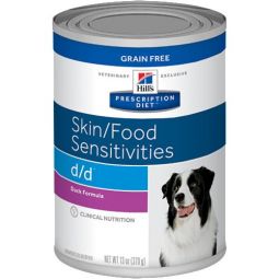 Hill's Prescription Diet d/d  Duck (Dog) 13-oz, case of 12