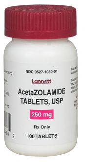 Acetazolamide 250 mg PER TABLET