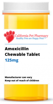 Amoxicillin 125 mg PER CHEWABLE TABLET