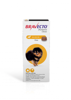 Bravecto Chew for Dogs 4.4-9.9 lbs 3 Chewstest
