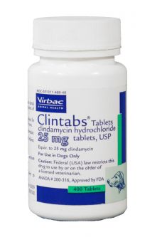 CLINTABS (clindamycin hydrochloride) Tablets 25mg 400ct