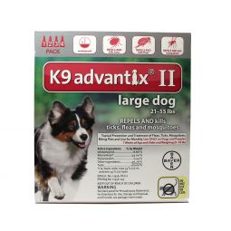 K9 ADVANTIX II Red for dogs 21-55 lbs 4 Pack