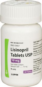 Lisinopril 10 mg PER TABLET
