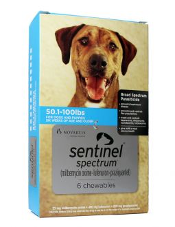 Sentinel Spectrum For Dogs 50.1-100 lbs 6 Month