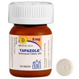 Tapazole 5mg PER TABLET