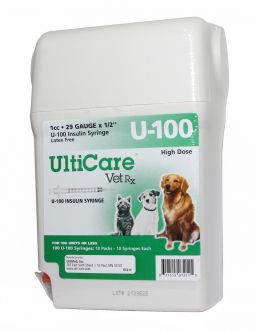 Ultiguard U-100 Syringe 1cc 29 Gauge 1/2" (High Dose) 100 ct