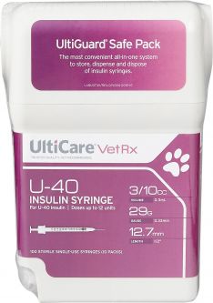 Ultiguard U-40 Syringes 3/10cc 29g 1/2" 100ct